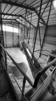 Intérieur d'un silo - secteur agroalimentaire